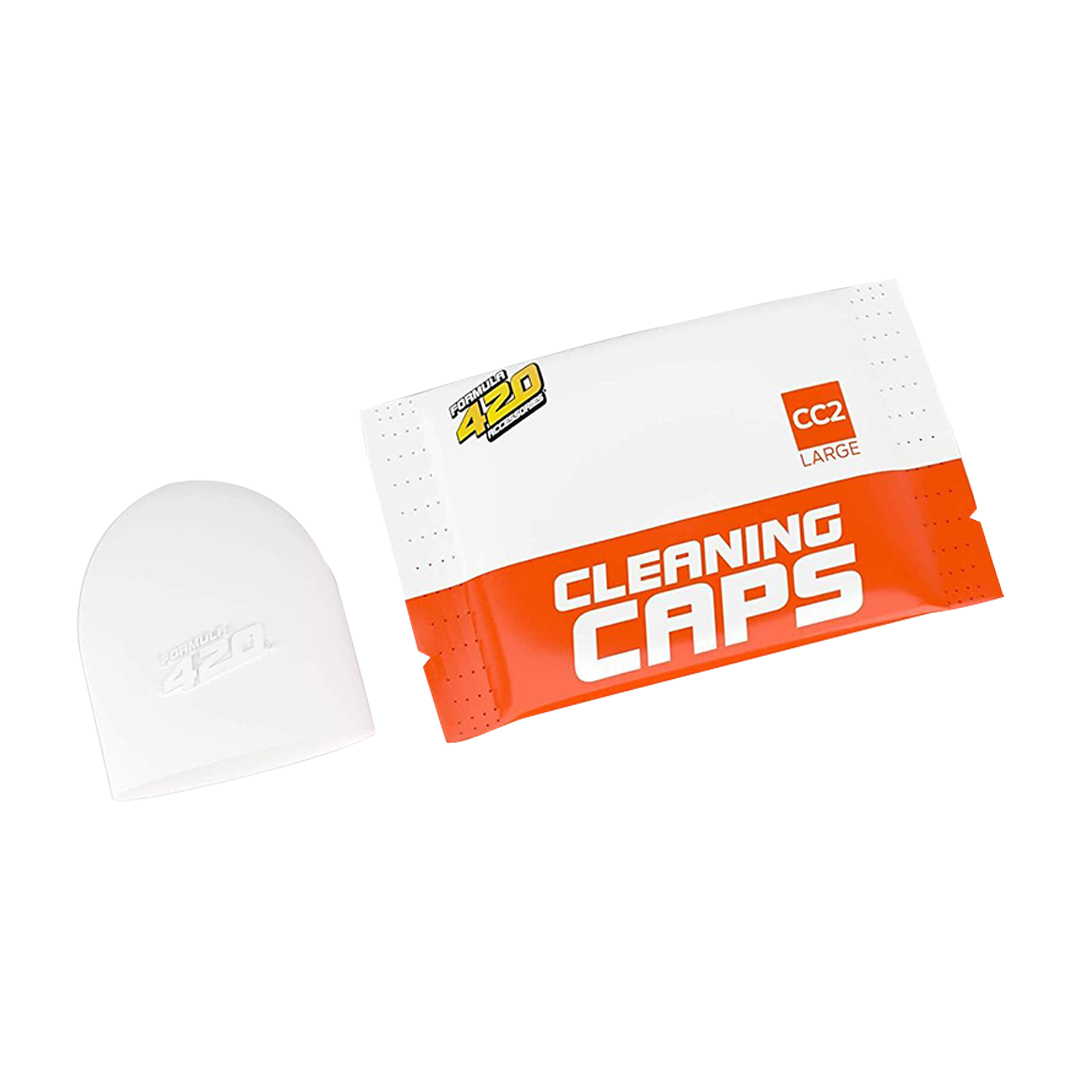 Formula 420 Cleaning Kit with Large Cleaning Caps on White Background