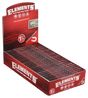 Elements Red Slow Burn Hemp 1 1/4" Rolling Papers 25 Pack Display Box