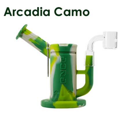 Eyce Sidecar Rig in Arcadia Camo with Honeycomb Percolator, 14mm Joint, Silicone Material