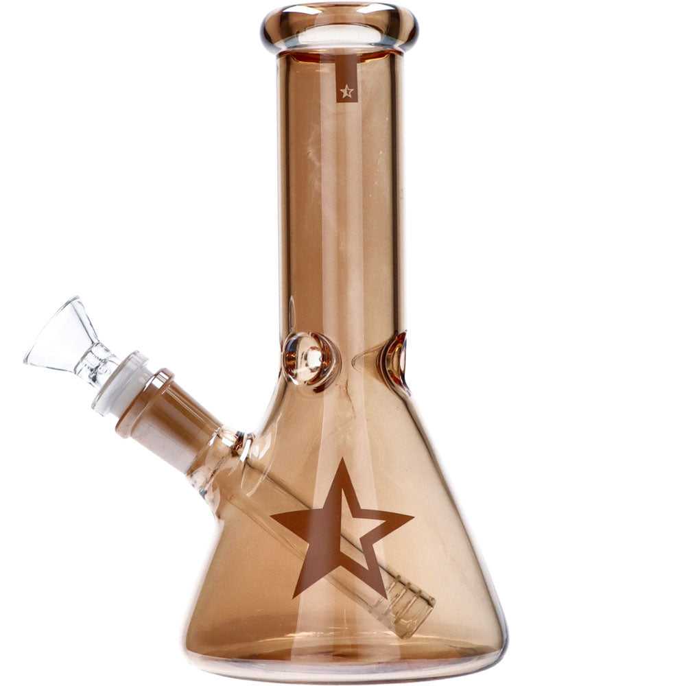 Famous 8" Fumed Glass Beaker Water Pipe with 45 Degree Joint for Dry Herbs