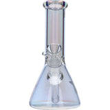 Famous Brandz 8" Fumed Glass Beaker Water Pipe Front View for Dry Herbs