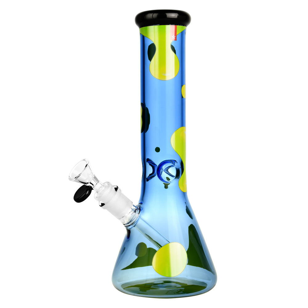 Famous Brandz Beaker Water Pipe - 12" | 14mm Female Joint | Privilege Design with Borosilicate Glass