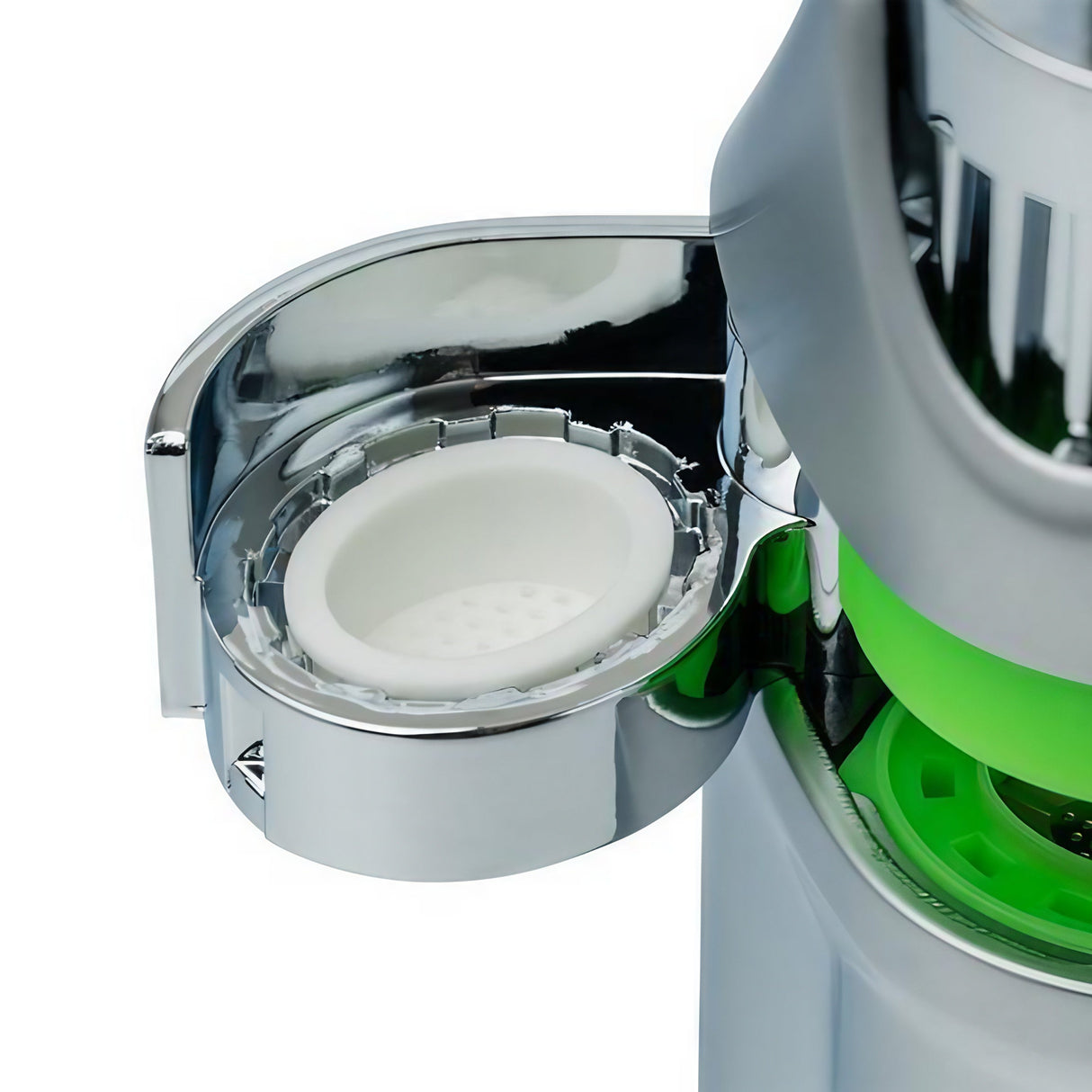 Close-up of GHOST Vapes MV1 Herb & Wax Vaporizer's heating chamber