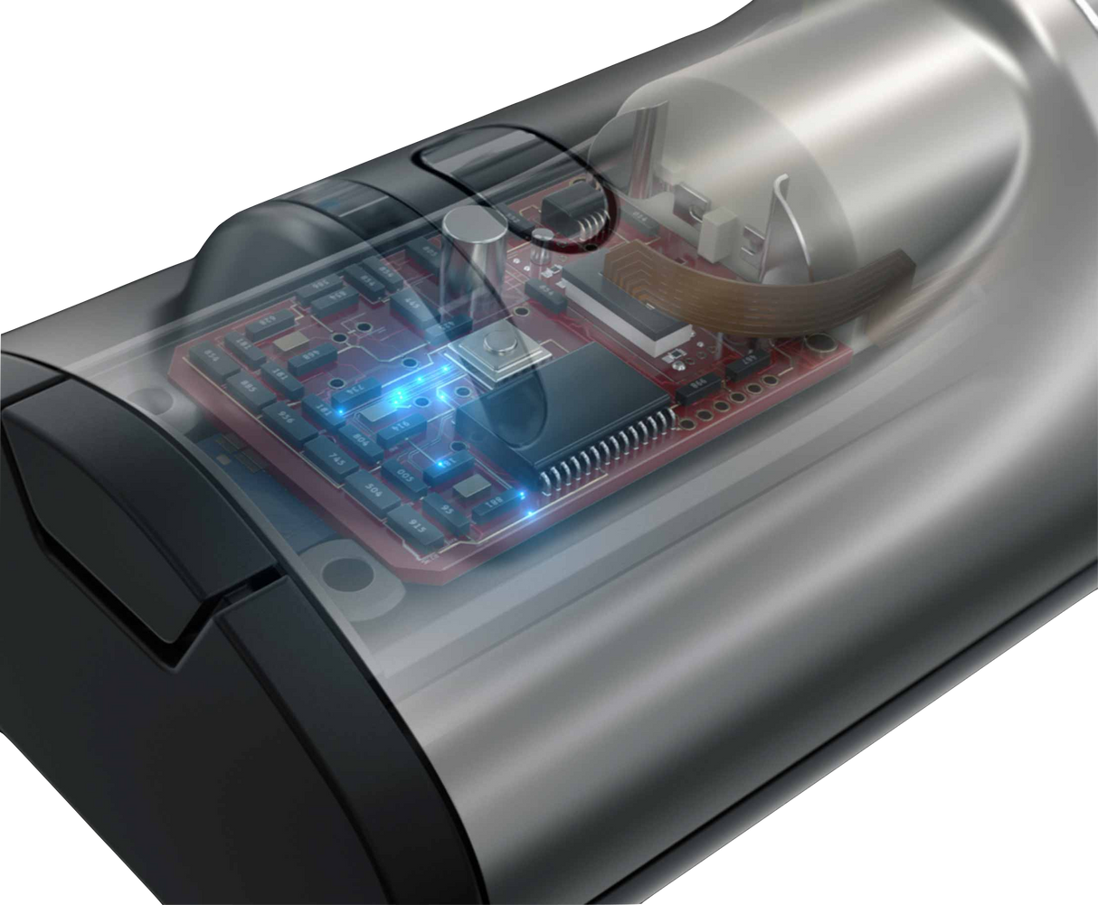 GHOST Vapes MV1 Herb & Wax Vaporizer cutaway view showcasing internal technology