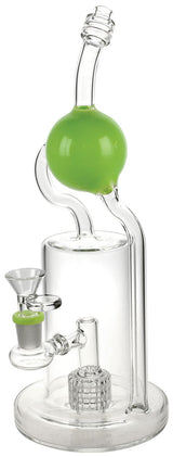 12" Glass Ball Recycler Waterpipe with 14mm Female Joint and Borosilicate Glass