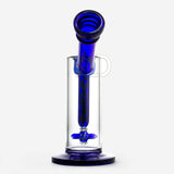 PILOT DIARY Hephaestus Swing Arm Dab Rig in Blue - Front View on White Background