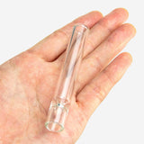 PILOT DIARY Clear Glass One Hitter Pipe for Wood Dugout - Handheld View