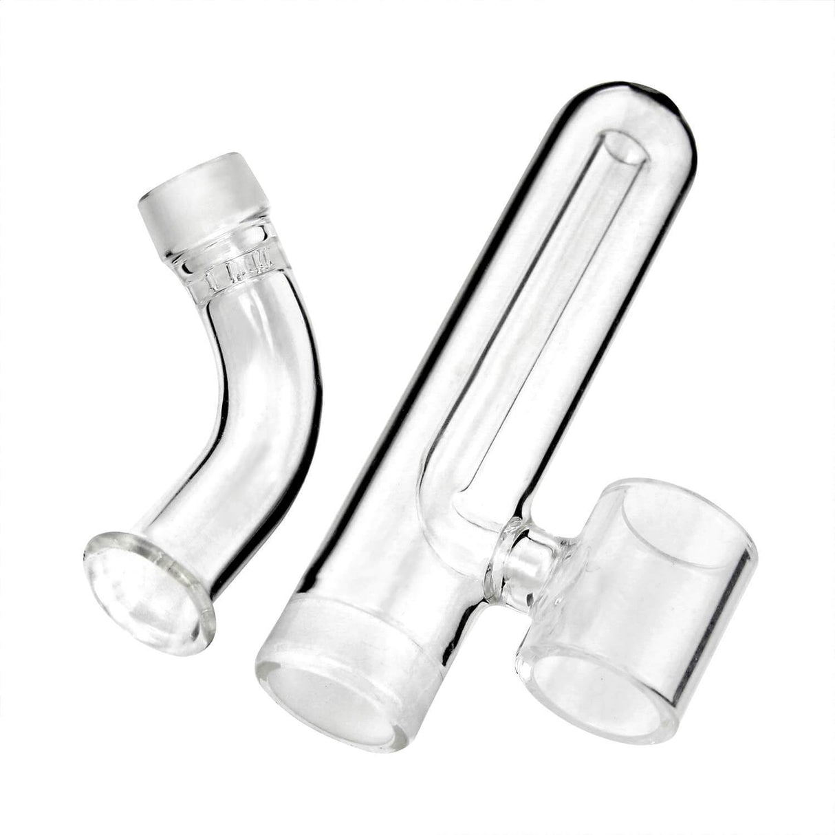 PILOT DIARY Glass Attachment for ECUBE, Clear Glass, Angled and Straight Tubes