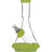 GRAV Deco Beaker in Silicone with Slit-Diffuser Percolator in Avocado Green, Front View