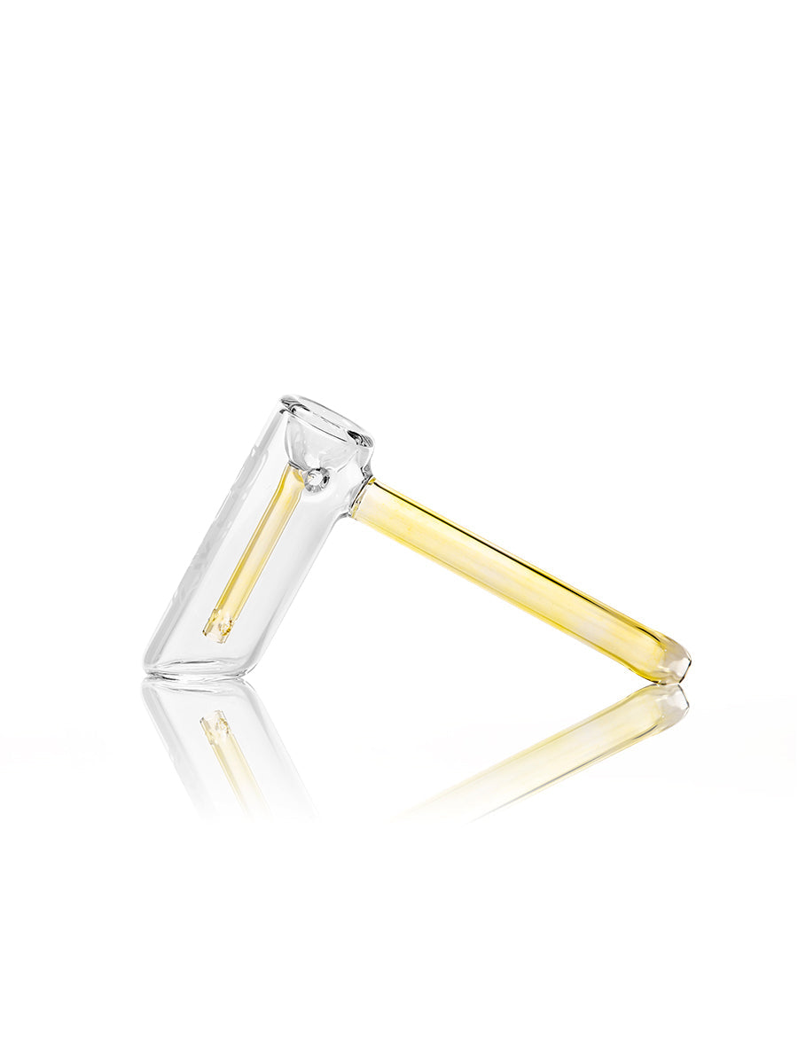 GRAV Hammer Bubbler in Fumed Color Changing, Side View on White Background