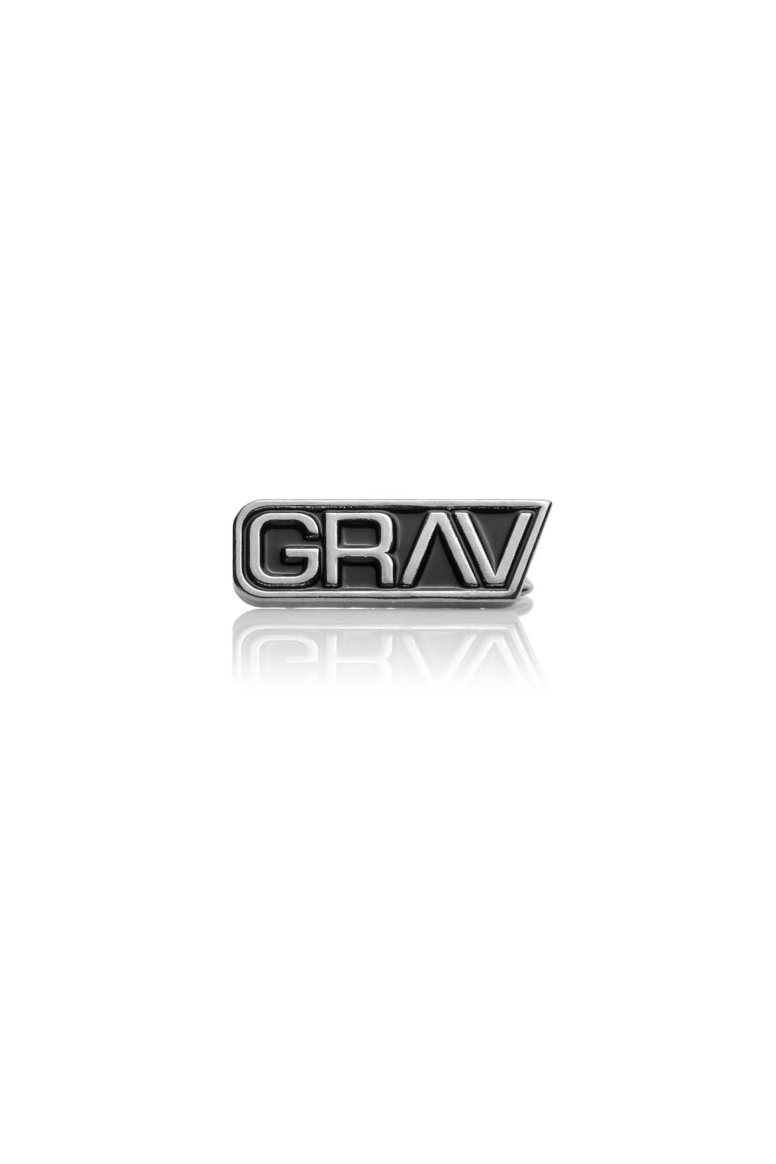 GRAV Hatpin with Beaker Design - Sleek Metallic Finish - Front View