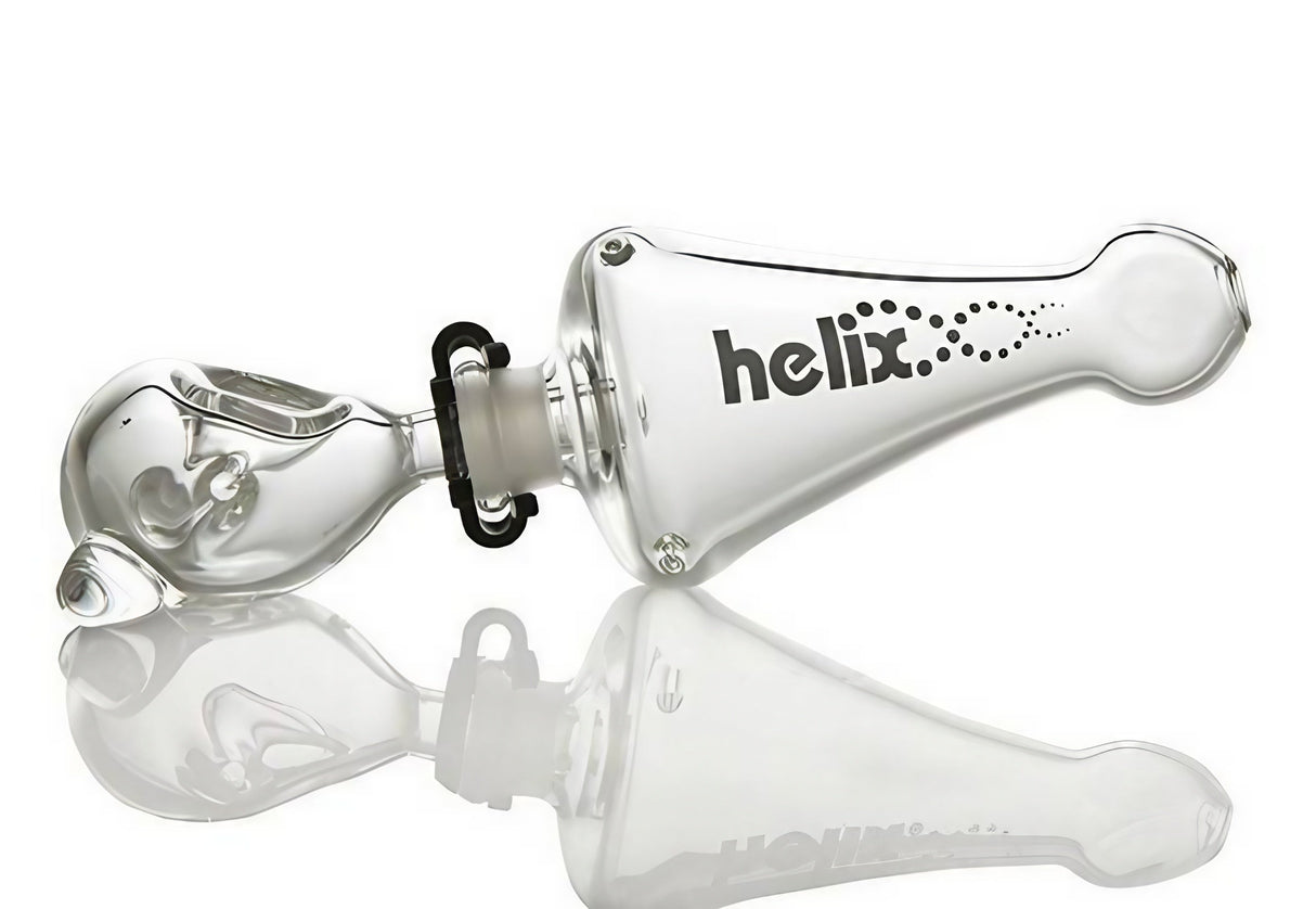 GRAV Helix Bubbler 3-in-1 Multi Pack, Clear Borosilicate Glass, Portable Design, Side View