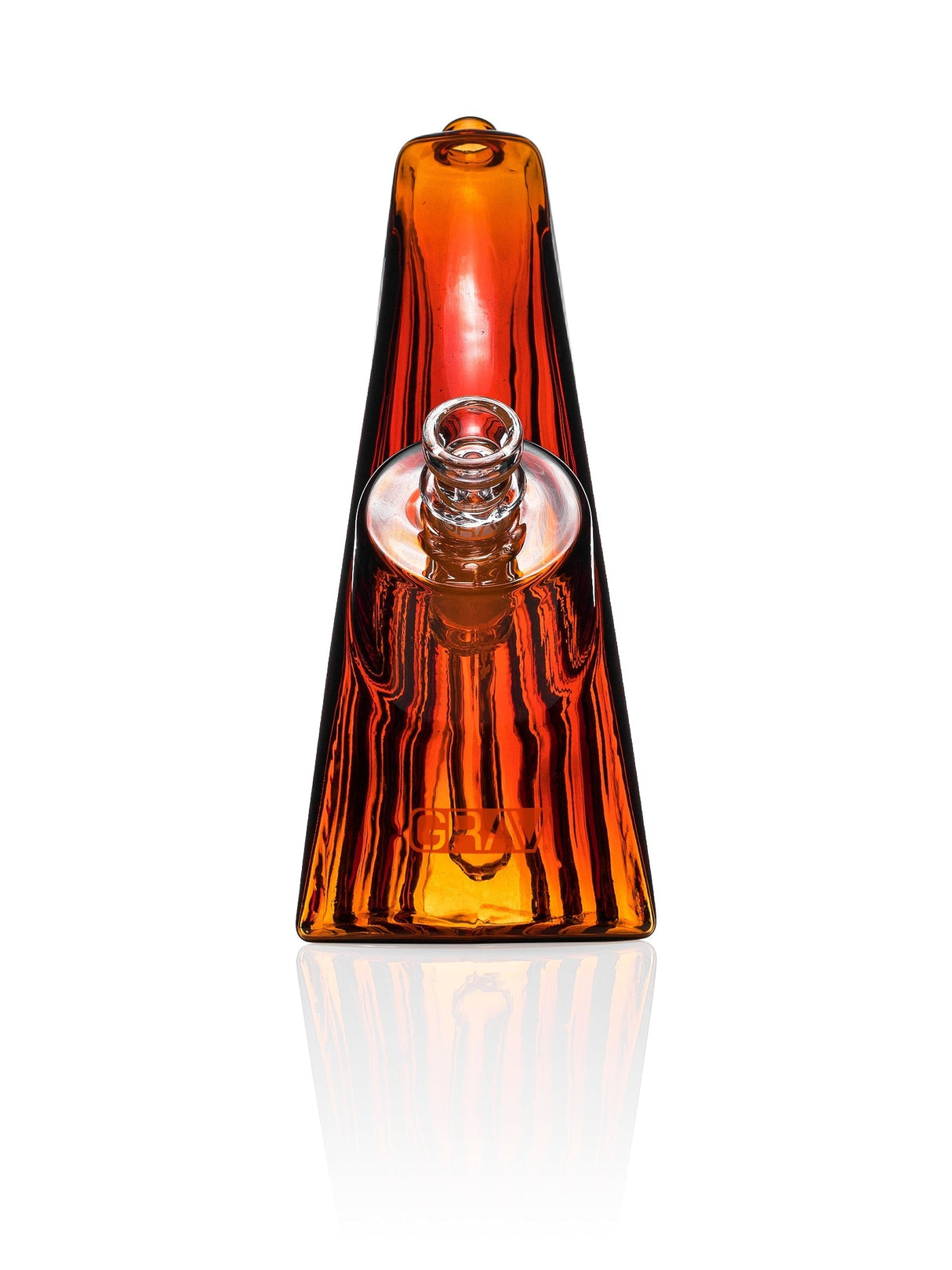 GRAV Wave Bubbler in vibrant blue with slit-diffuser percolator, front view on white background