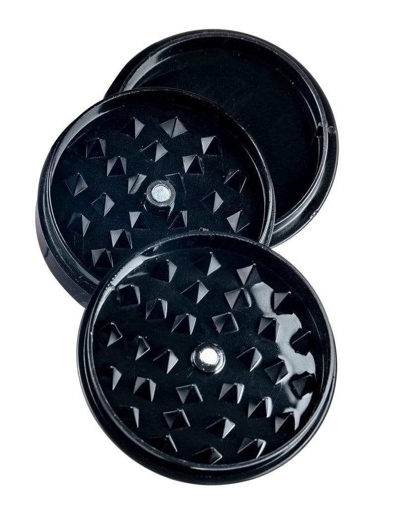 Black Grind & Go 3-Part Portable Herb Grinder with Stash Jar by Valiant Distribution