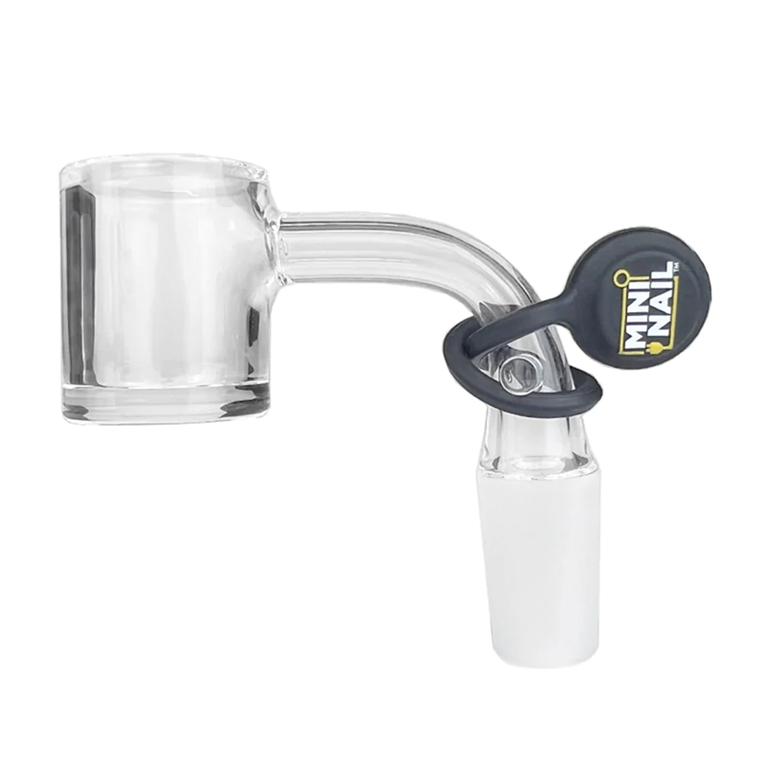MiniNail E-nail Quartz Banger - 25MM Replacement Part for Dab Rigs, Side View
