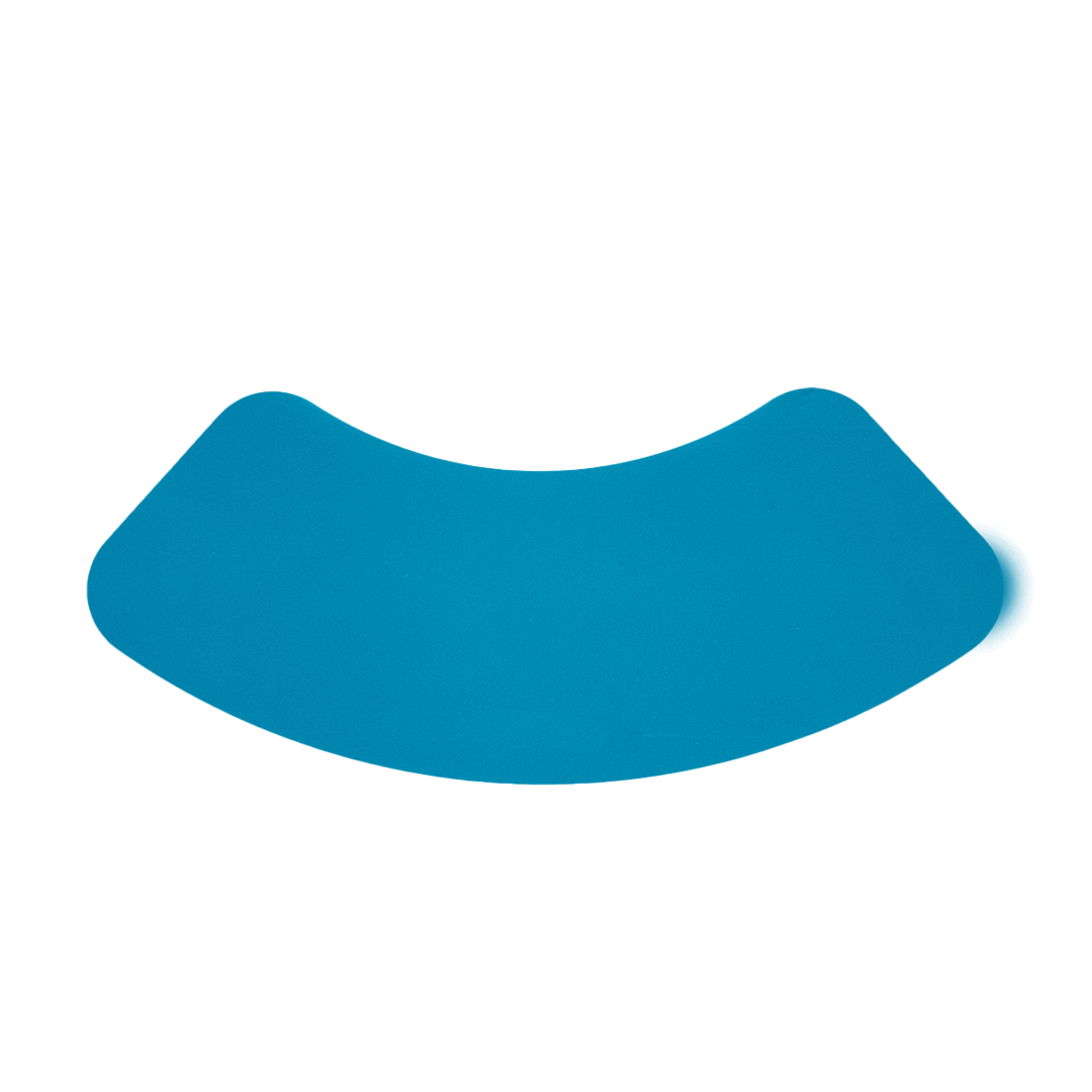 Blazy Susan Spinning Rolling Tray in Vibrant Blue - Top View, Perfect for Organizing Smoking Accessories