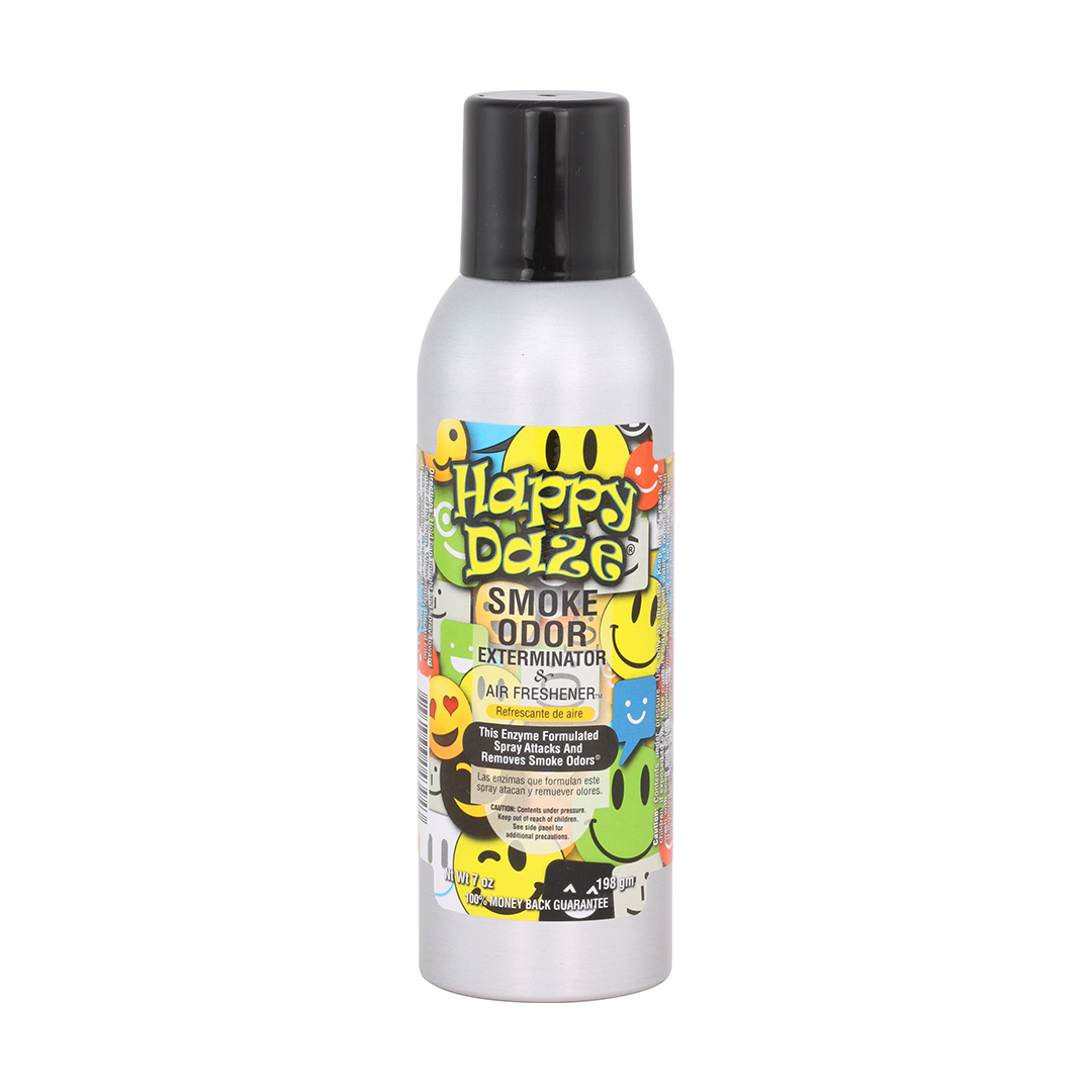 Smoke Odor 7oz Enzyme Spray 'Happy Daze' - Front View Odor Eliminator