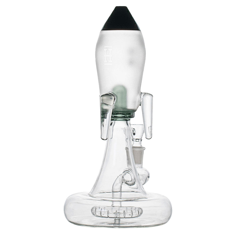 Hemper Blast Off Water Pipe - Borosilicate Glass Rocket Design - Front View