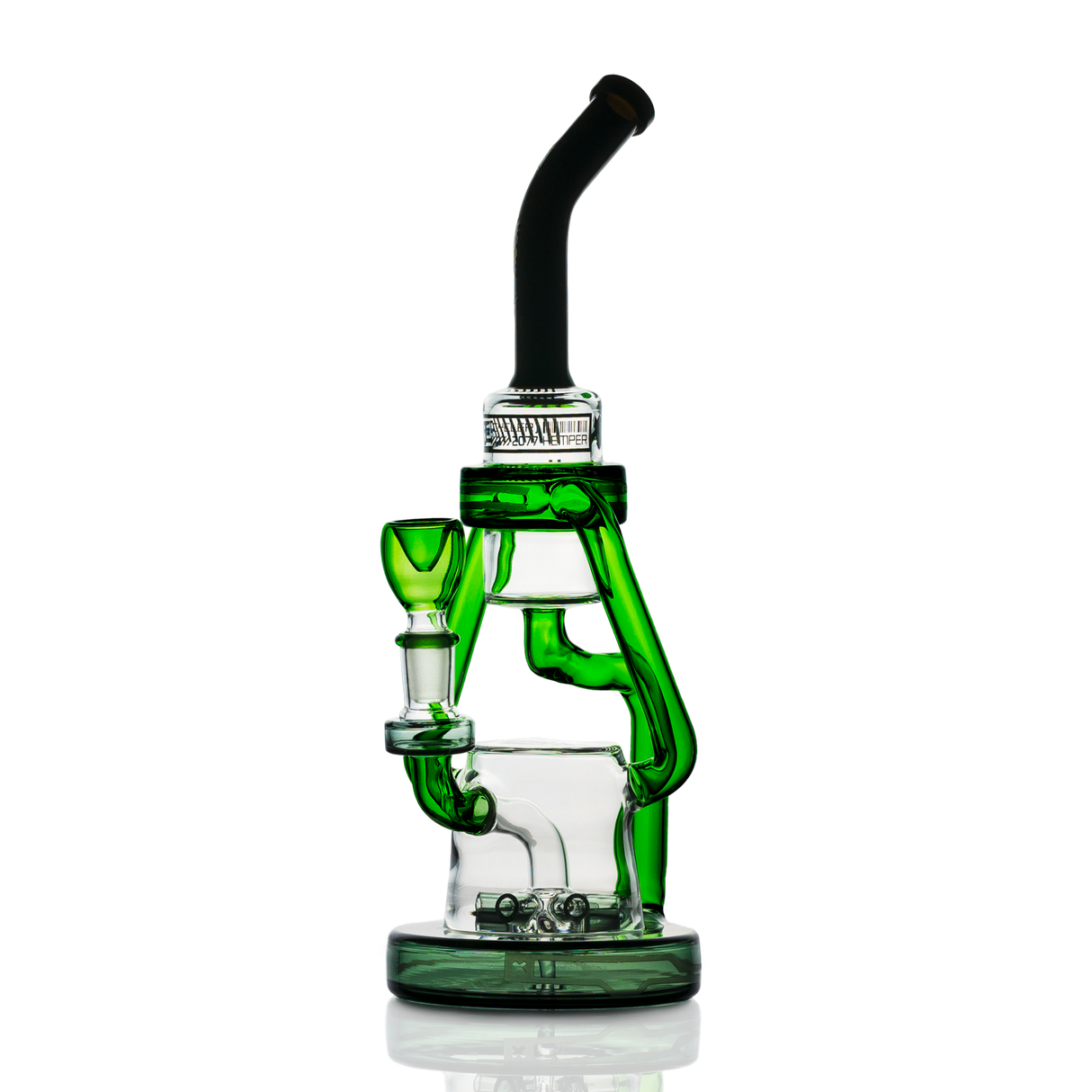 Hemper Cyberpunk XL Recycler Bong with Intricate Design - Front View