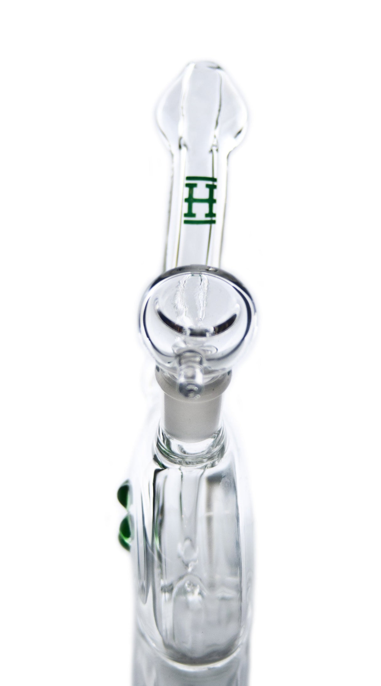 Hemper Sherlock Bubble Rig with 45 Degree Joint, Front View on Seamless White