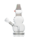 Hemper Snowman Bong with 45 Degree Joint Angle and 18" Height, Front View on White Background