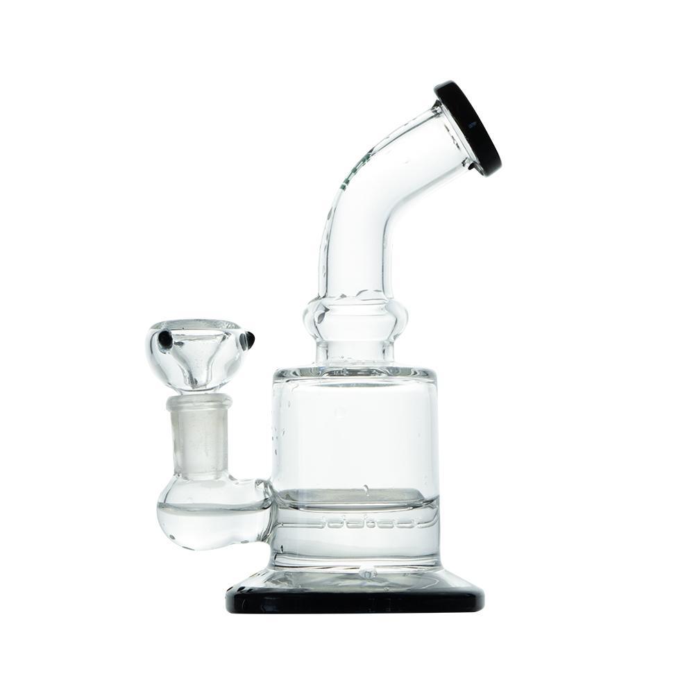 Hemper x CustomGrow420 Inline Perc Rig with Bubble Design, 6" Height, and 14mm Joint