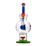 Hemper XL Chronic Bong in Borosilicate Glass with Colorful Accents - Front View