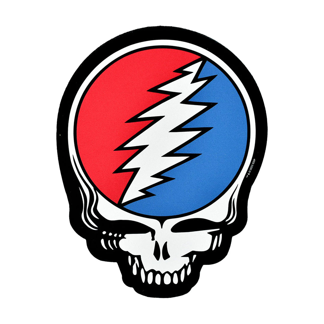 Grateful Dead Steal Your Face Die Cut Dab Mat, Vinyl Material, Easy to Clean, Home Decor