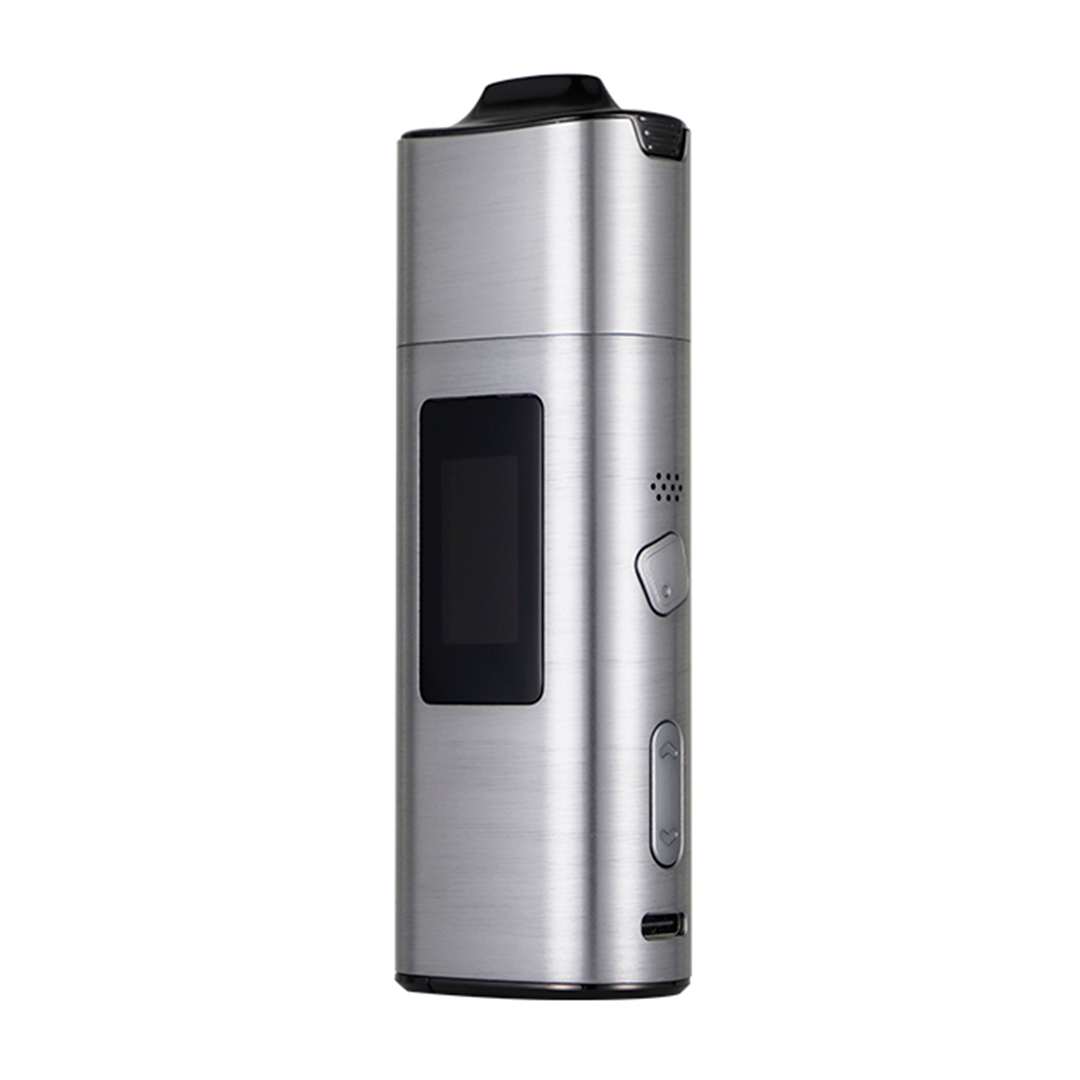XVAPE XLUX Roffu Lite Vaporizer Kit in sleek silver with digital display - front view