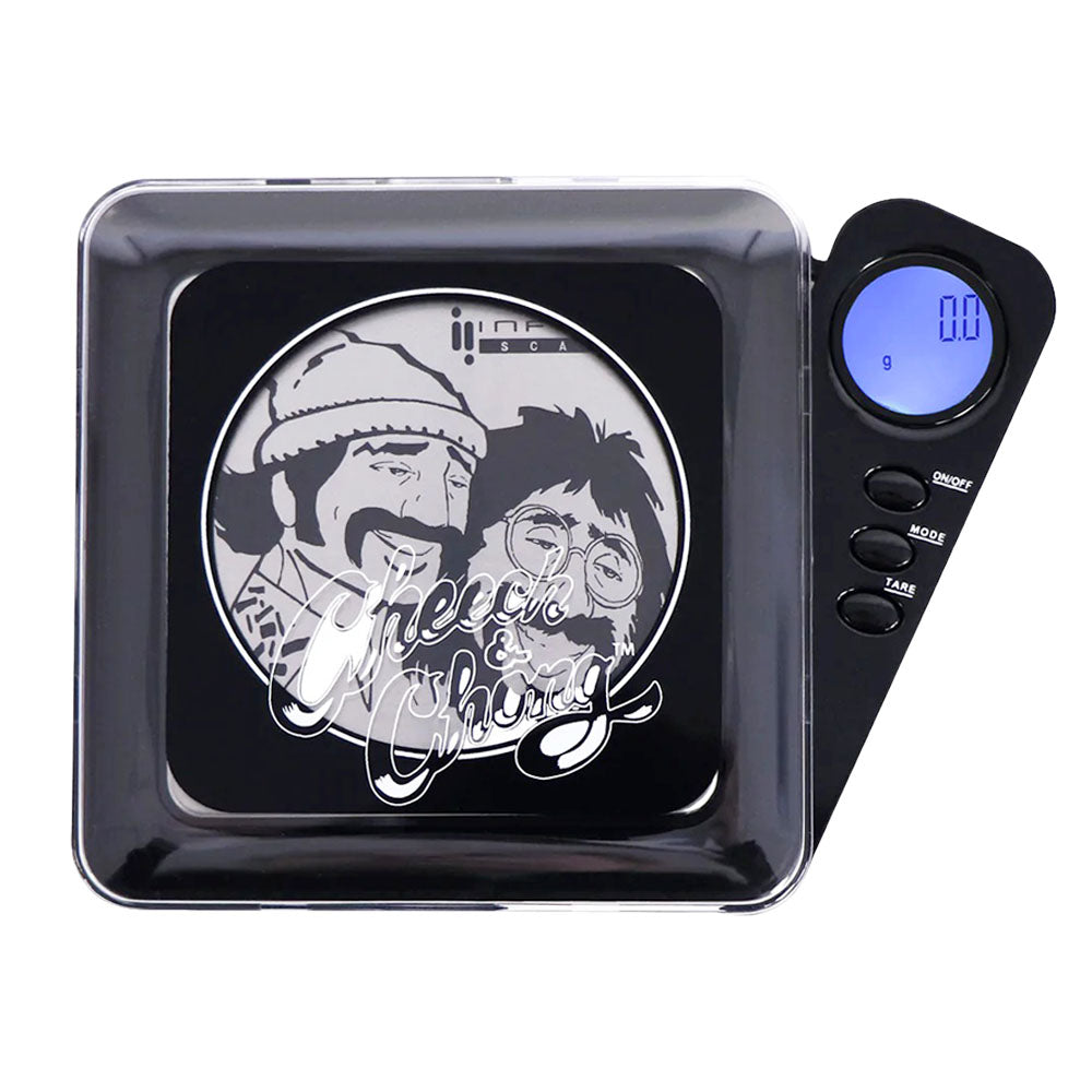 Infyniti Cheech & Chong Panther Digital Scale, 1000g x 0.1g, Top View on White Background
