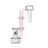 Honeybee Herb J Drop Down in Pink - Clear Glass Adapter with Side Angle View