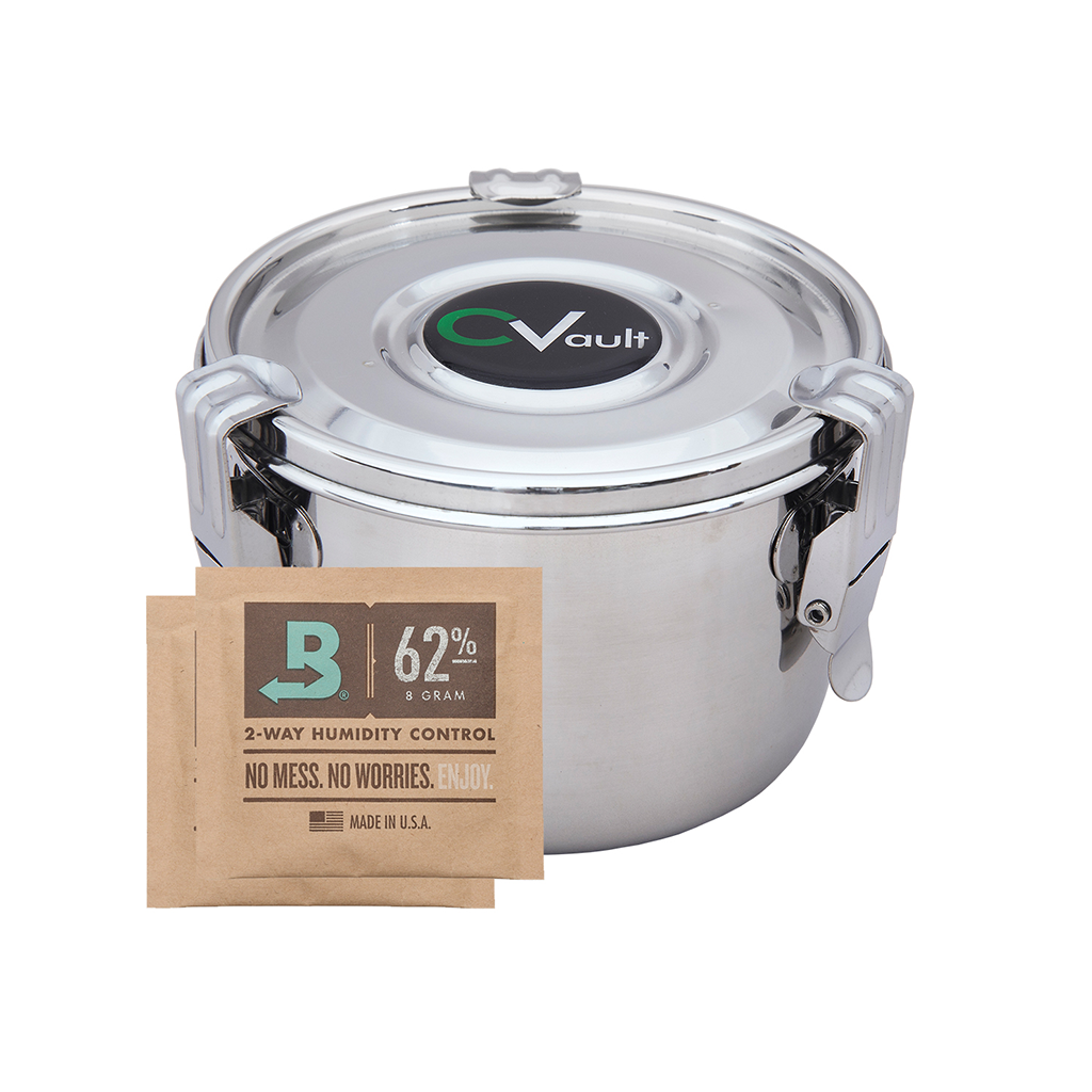 FreshStor CVault Storage Case Large - Front View with Humidity Control Pack