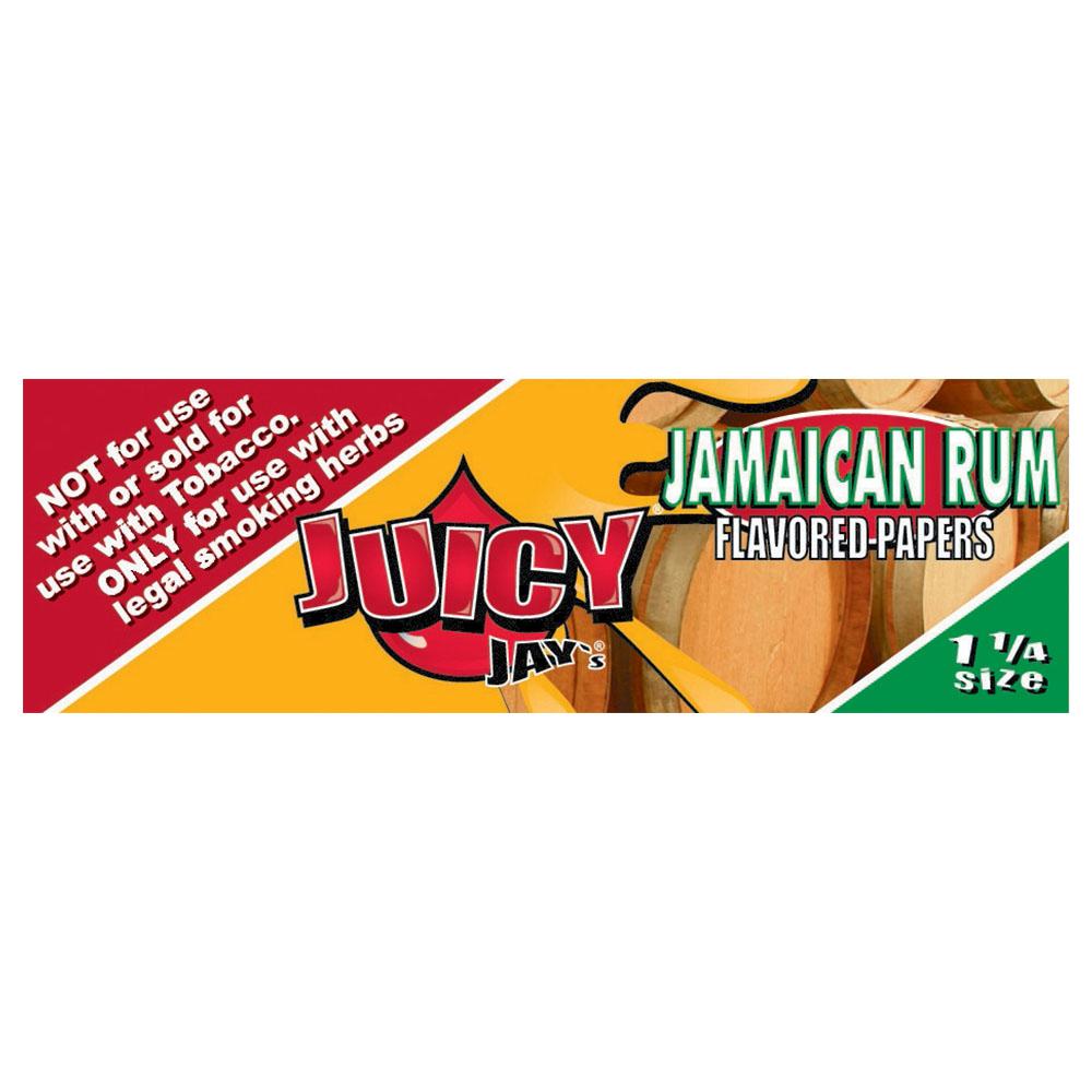 Juicy Jays 1 1/4 Jamaican Rum Flavored Rolling Papers 24 Pack Front View