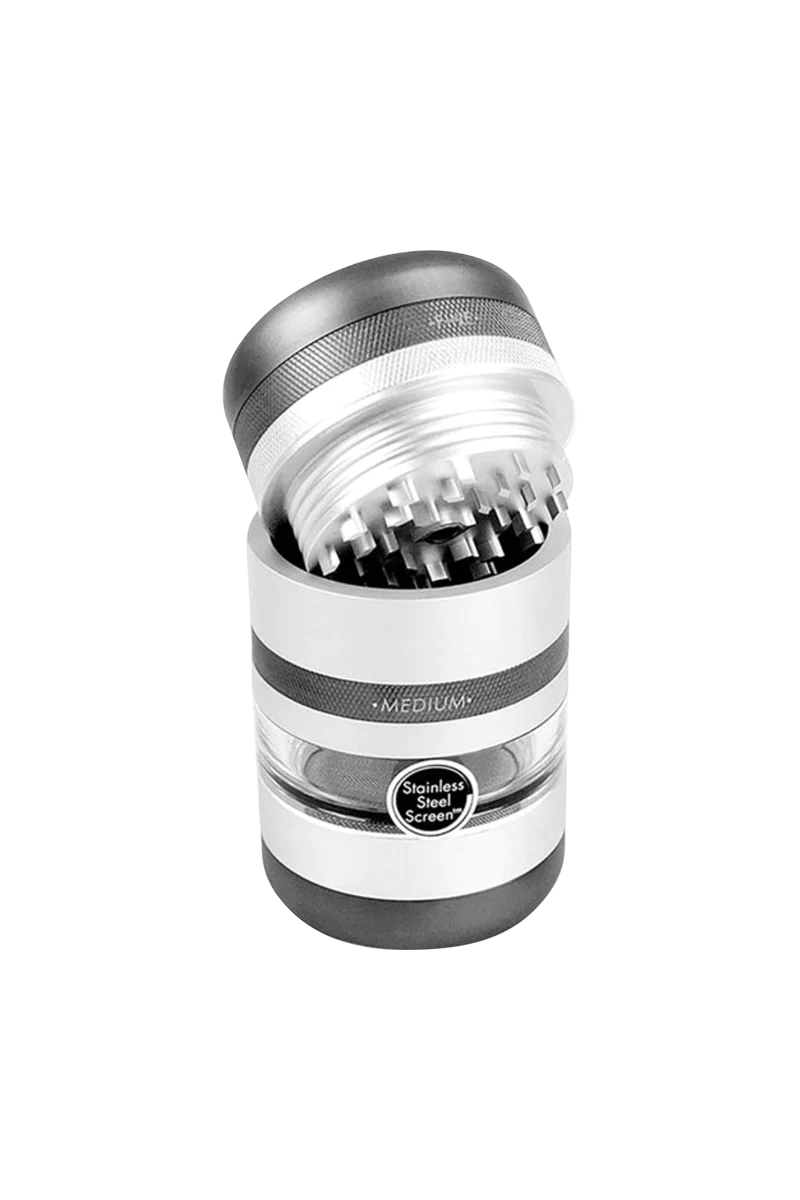 Kannastor GR8TR V2 Steel Grinder with Jar Body and Fine Screen, 2.2" Size