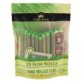 King Palm Slim Pre-Roll Wraps - 20 Pack, front view of the package with visible flavor bead capsules