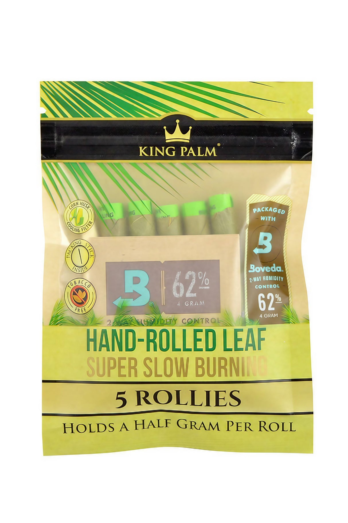King Palm Wrap Pouches 15 Pack with Humidity Control Front View