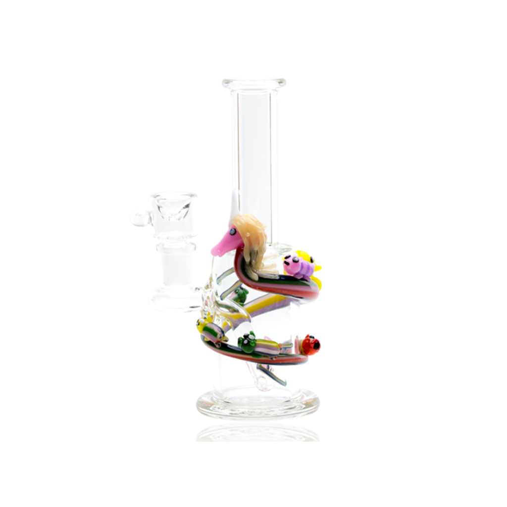 Empire Glassworks Mini Rig 'Land of Ooo' Dab Rig with Intricate Details - Front View