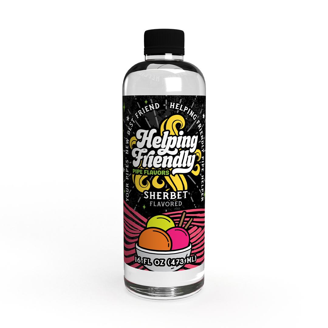Helping Friendly Pipe Helper Cleaner in Sherbet flavor - Front View