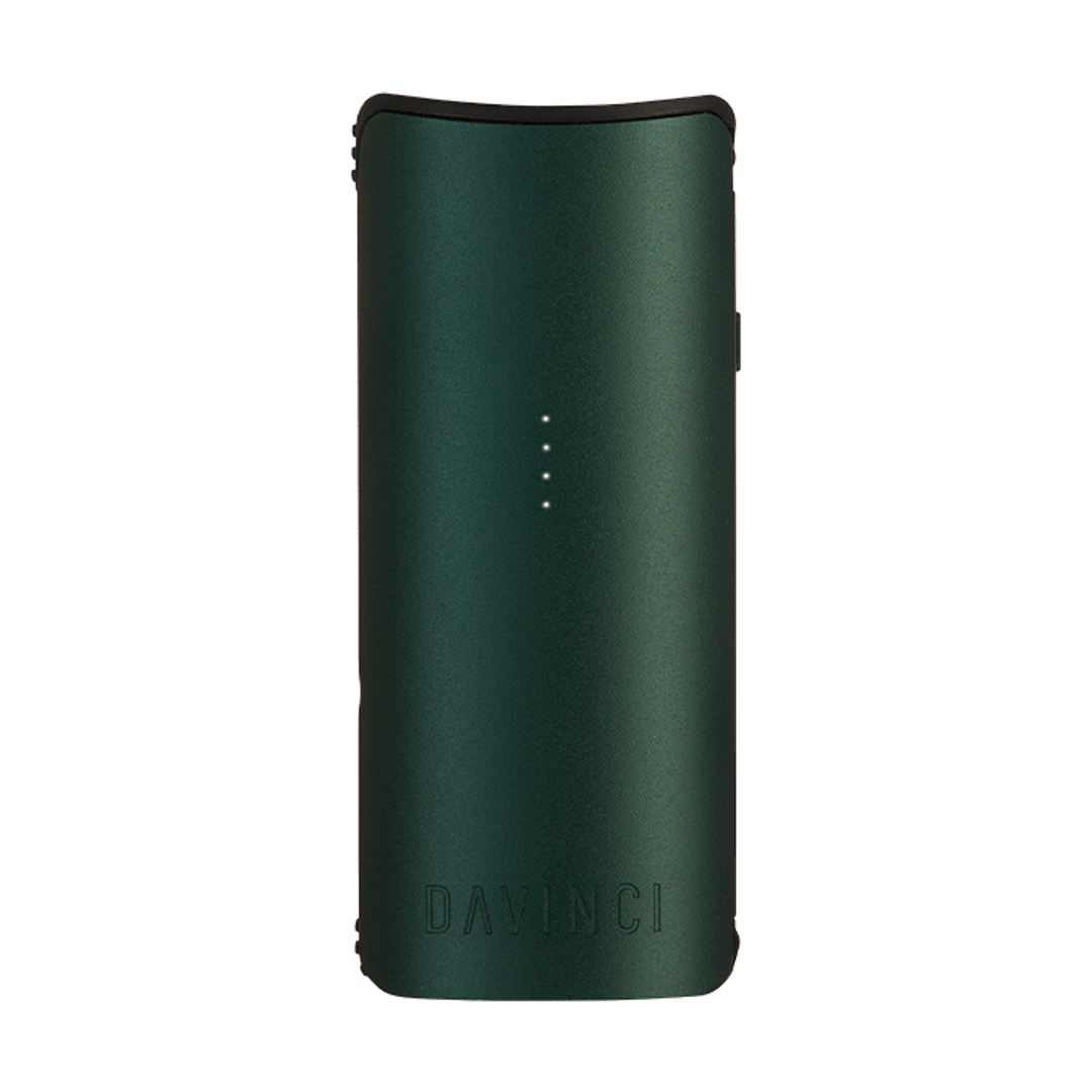 DaVinci Miqro-C Vaporizer in Green - Compact Portable Vaporizer Front View
