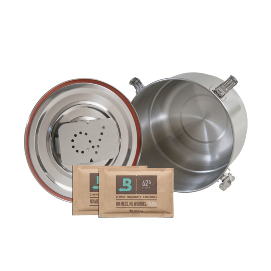 Freshstor CVault Storage Case Large - XS Twist with Humidity Pack, Open View