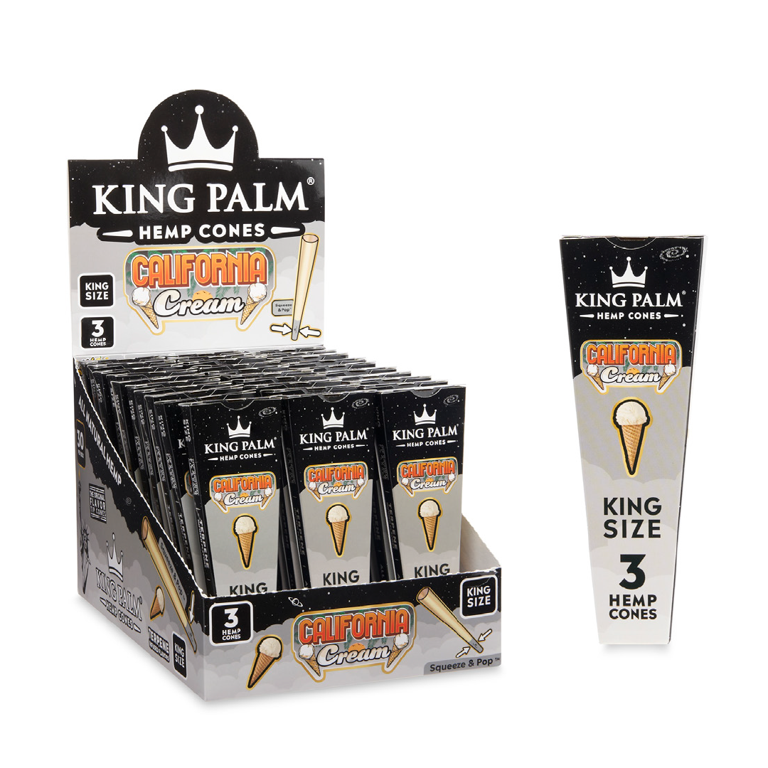 King Palm Pre-Rolled Organic Cones Variety Pack - California Cream King Size