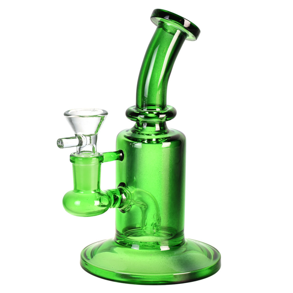 Lollipop Glass Bent Neck Mini Bong | Green