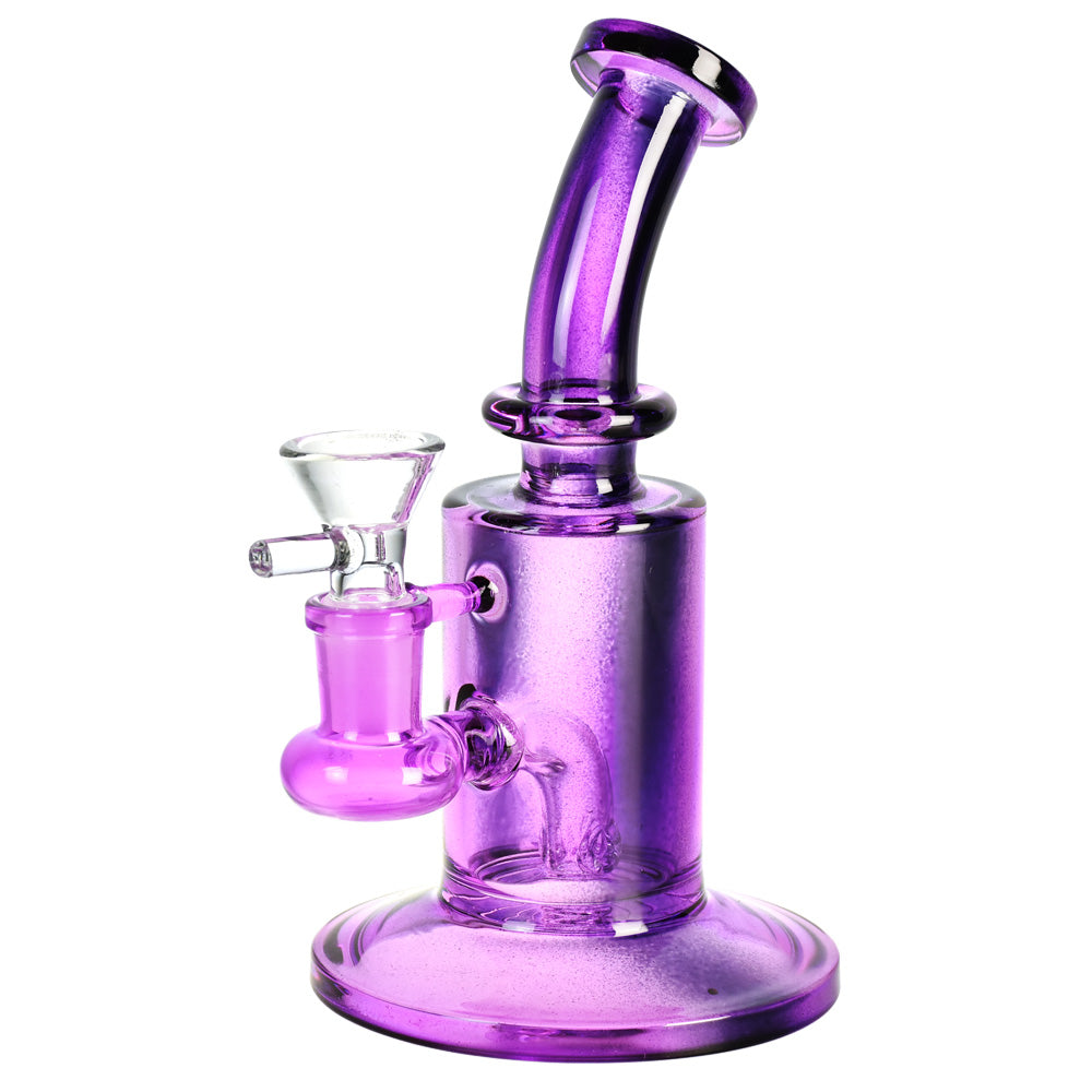 Lollipop Glass Bent Neck Mini Bong | Purple