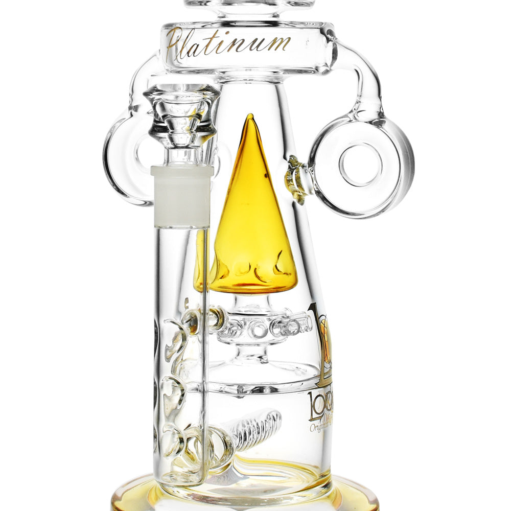 Lookah Glass Illuminate Water Pipe, 16.5" tall, with Borosilicate Glass, Front View