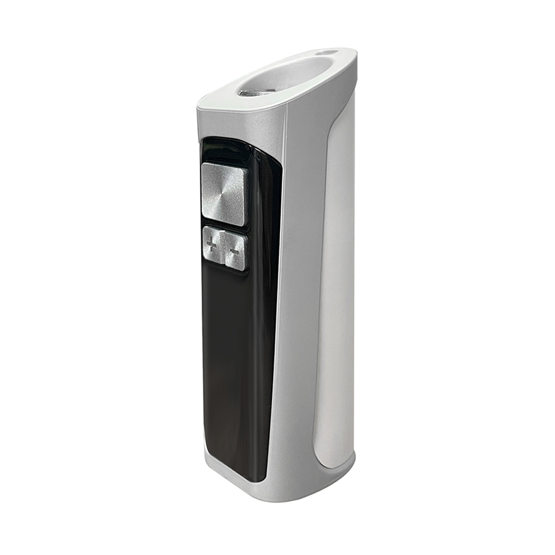 Cartisan Tac Vaporizer in Natural - sleek, portable design with button controls, side view