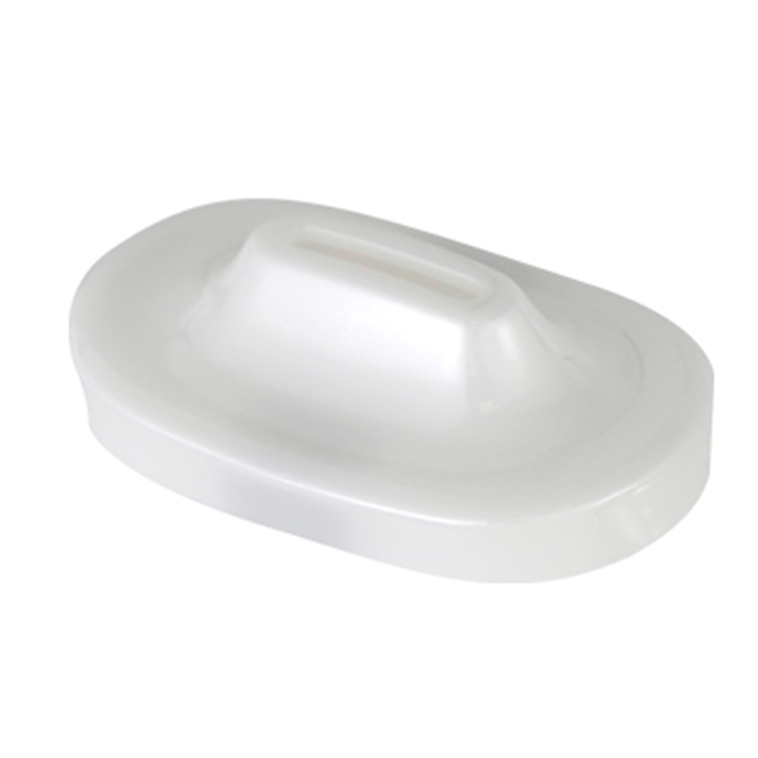 XVAPE XLUX Roffu Mouthpiece Tip in White - Top Angled View on Seamless Background