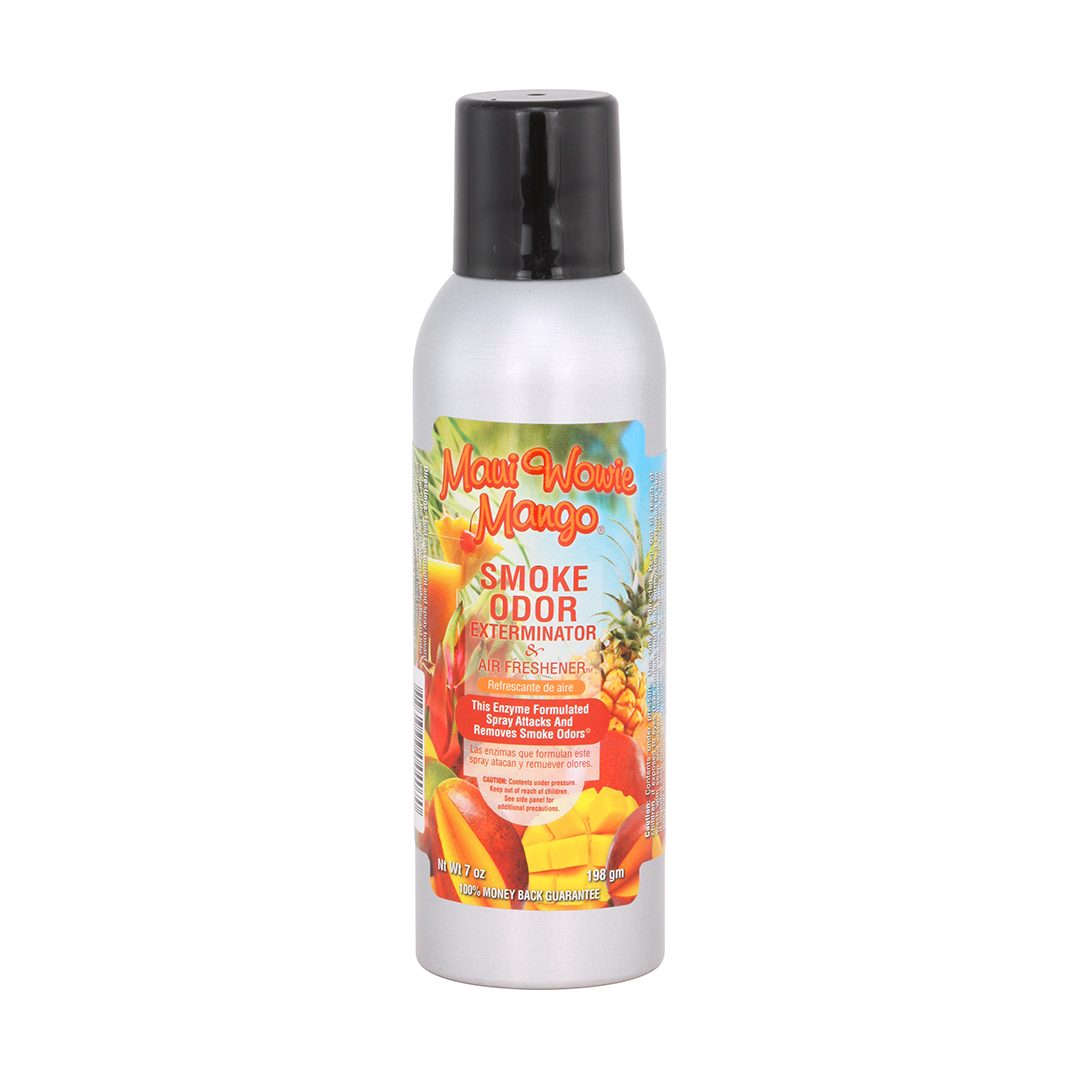 Maui Wowie Mango Smoke Odor 7oz Enzyme Spray - Eliminates Smoke Smell
