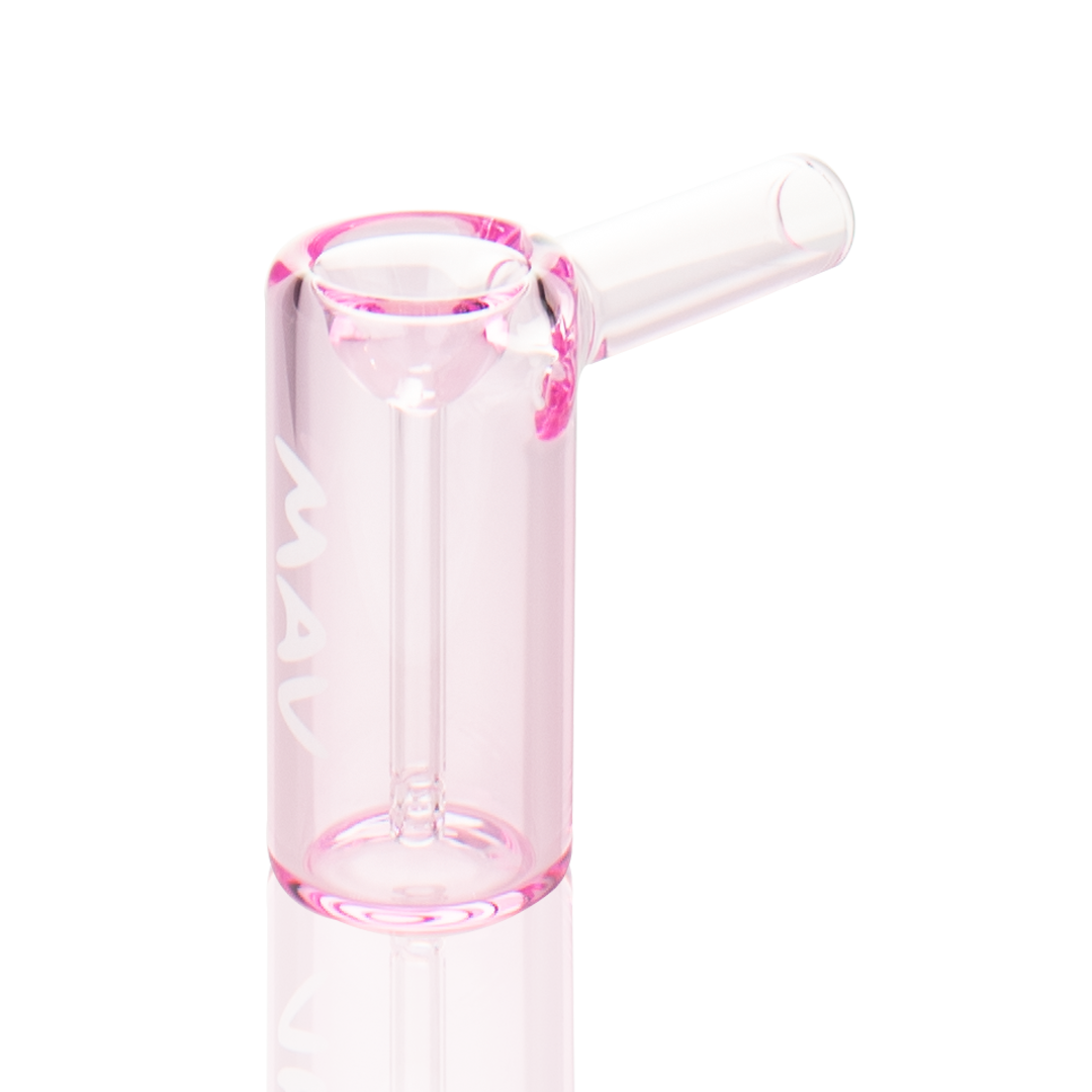 MAV Glass 2.5" Mini Standing Hammer Bubbler in Pink - Front View