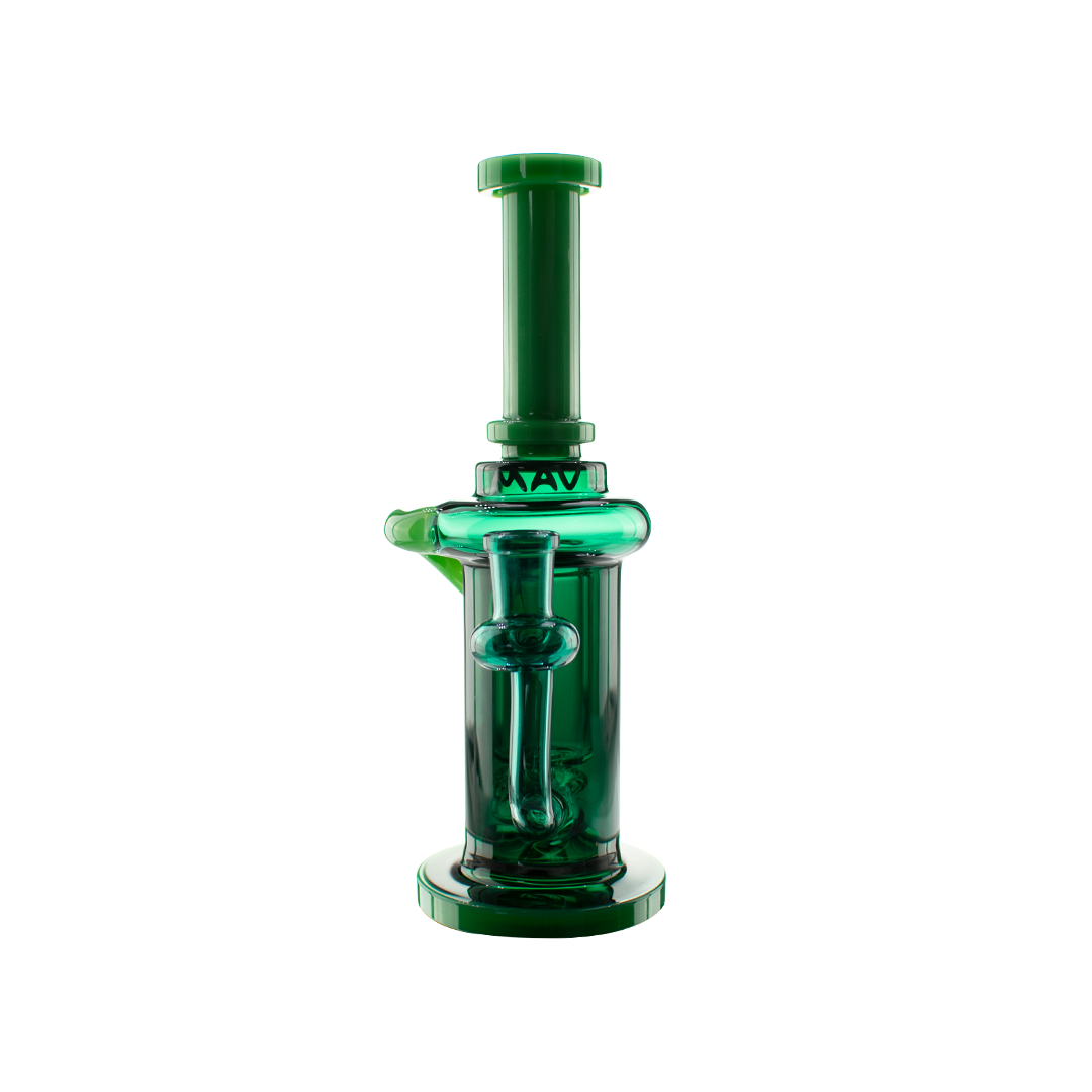 MAV Glass Abalone Cove Incycler Dab Rig with Single Uptake Recycler Design, 14mm Female Joint, Front View