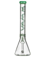 MAV Glass - 18" 9mm Thick Beaker Bong with Special Decal, Front View on White Background